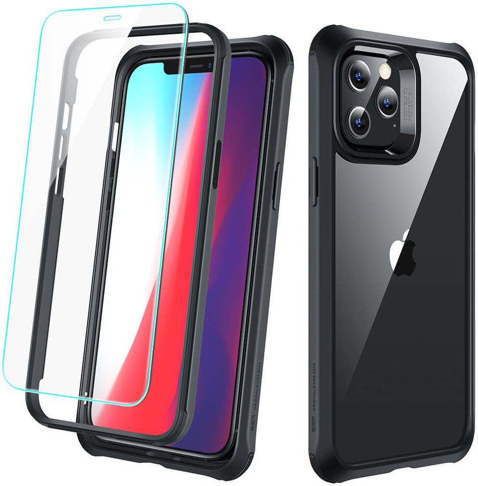 ESR Alliance Tough Apple iPhone 12 / 12 Pro Hoesje Transparant Zwart afbeelding 4