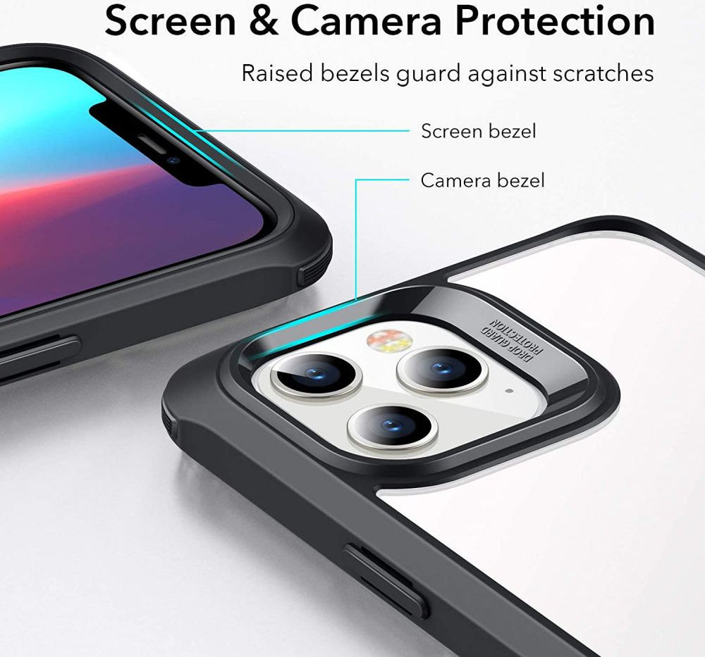ESR Alliance Tough Apple iPhone 12 / 12 Pro Hoesje Transparant Zwart afbeelding 9