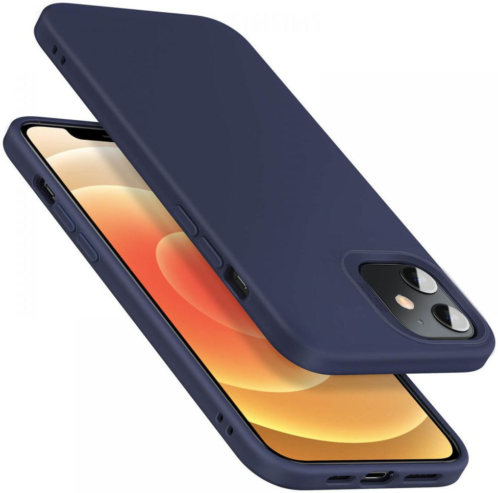 ESR Cloud Apple iPhone 12 Mini Hoesje Siliconen Back Cover Blauw afbeelding 4