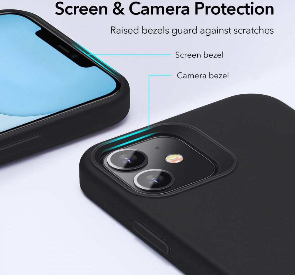 ESR Cloud Apple iPhone 12 Mini Hoesje Siliconen Back Cover Blauw afbeelding 5