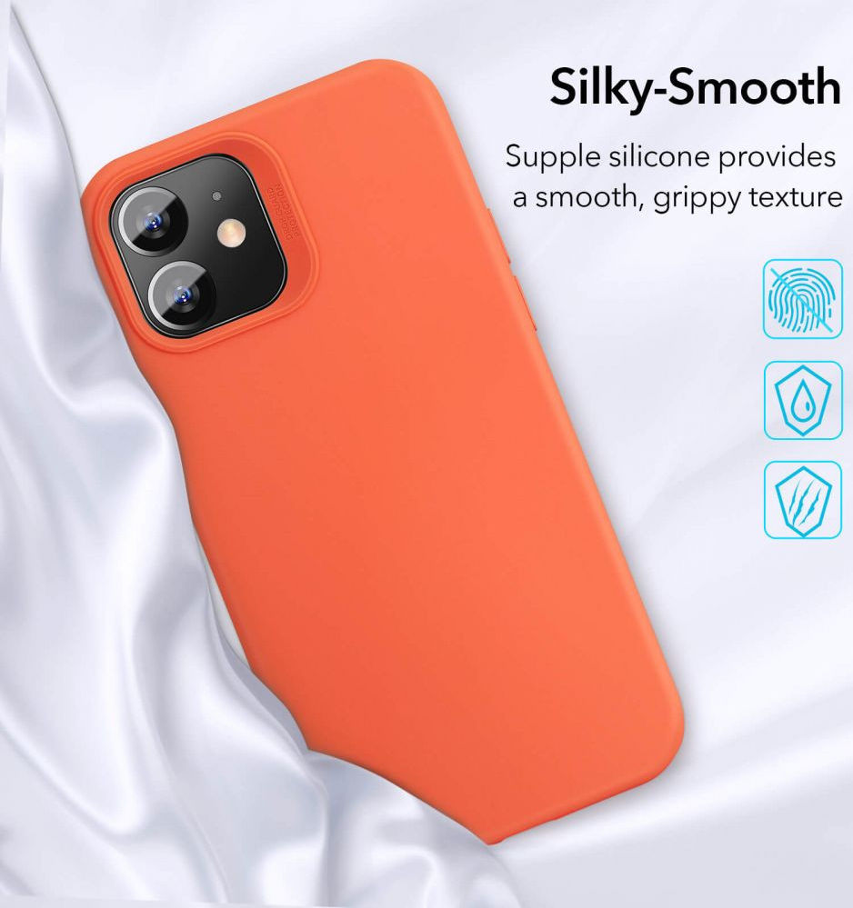 ESR Cloud Apple iPhone 12 Mini Hoesje Siliconen Back Cover Blauw afbeelding 9