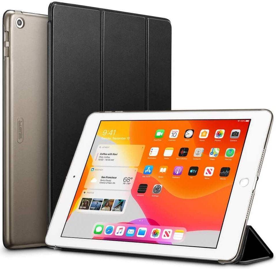 ESR Yippee Tri-Fold Hoes Apple iPad 10.2 (2019/2020) Zwart afbeelding 1