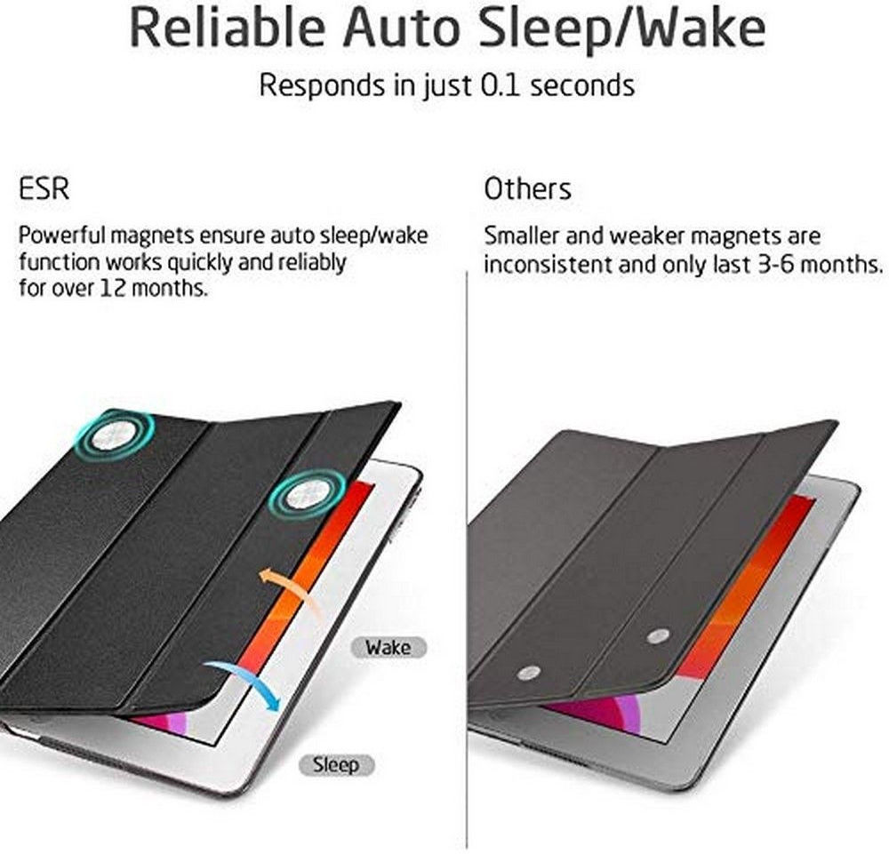 ESR Yippee Tri-Fold Hoes Apple iPad 10.2 (2019/2020) Zwart afbeelding 4