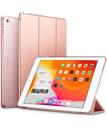 ESR Acend Tri-Fold Hoes Apple iPad 10.2 (2019/2020/2021) Roze Goud Hoesjes