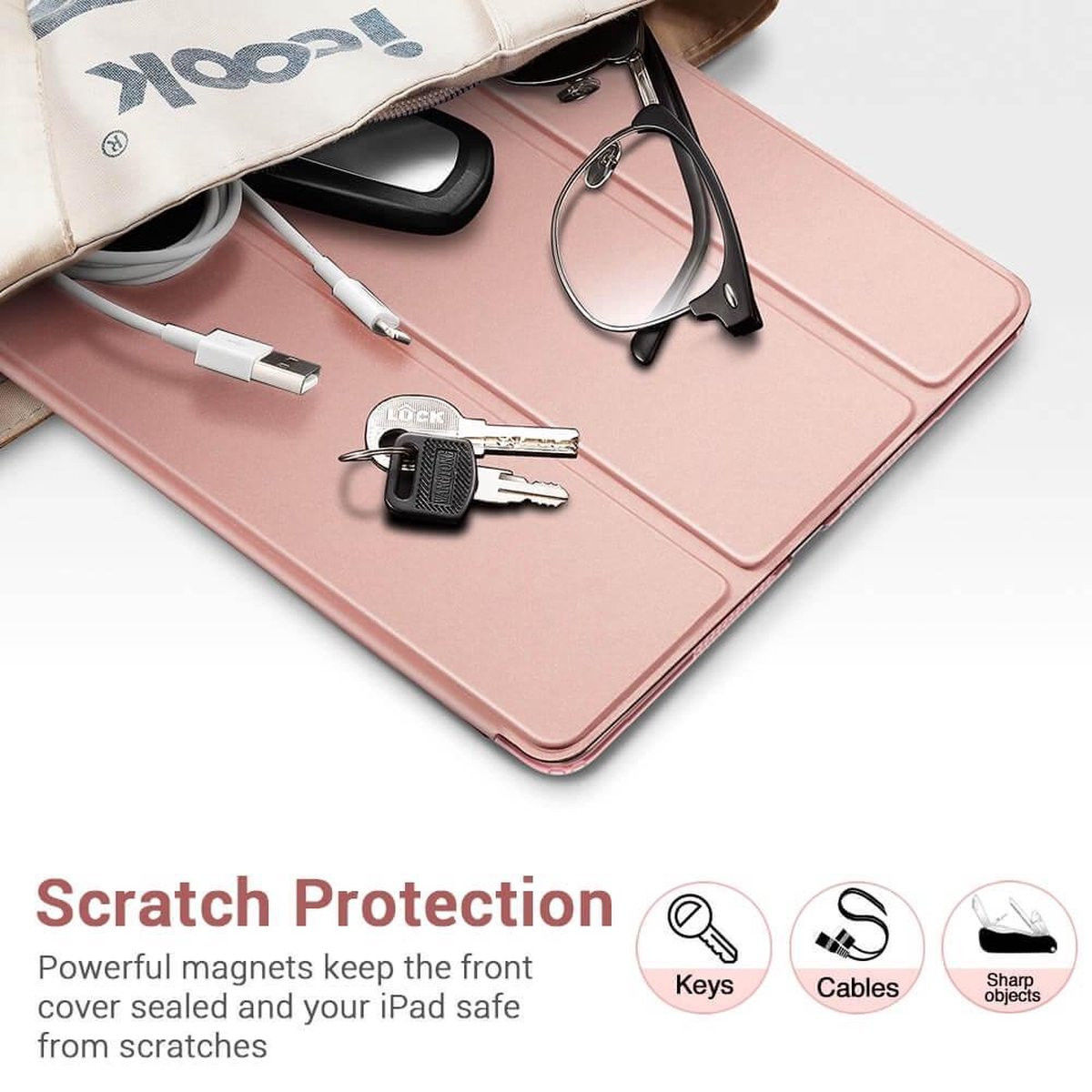 ESR Rebound Book Case Apple iPad 10.2 2019 / 2020 / 2021 Hoes Roze afbeelding 7