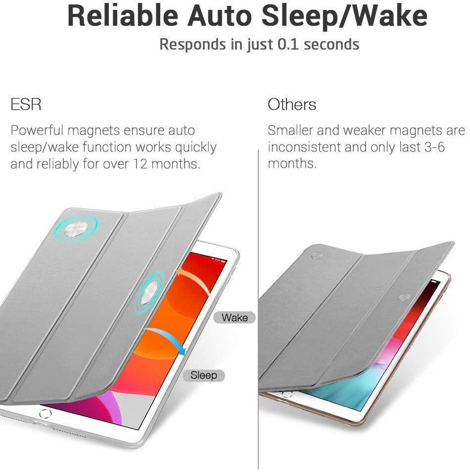 ESR Rebound Book Case Apple iPad 10.2 2019 / 2020 / 2021 Hoes Grijs afbeelding 8