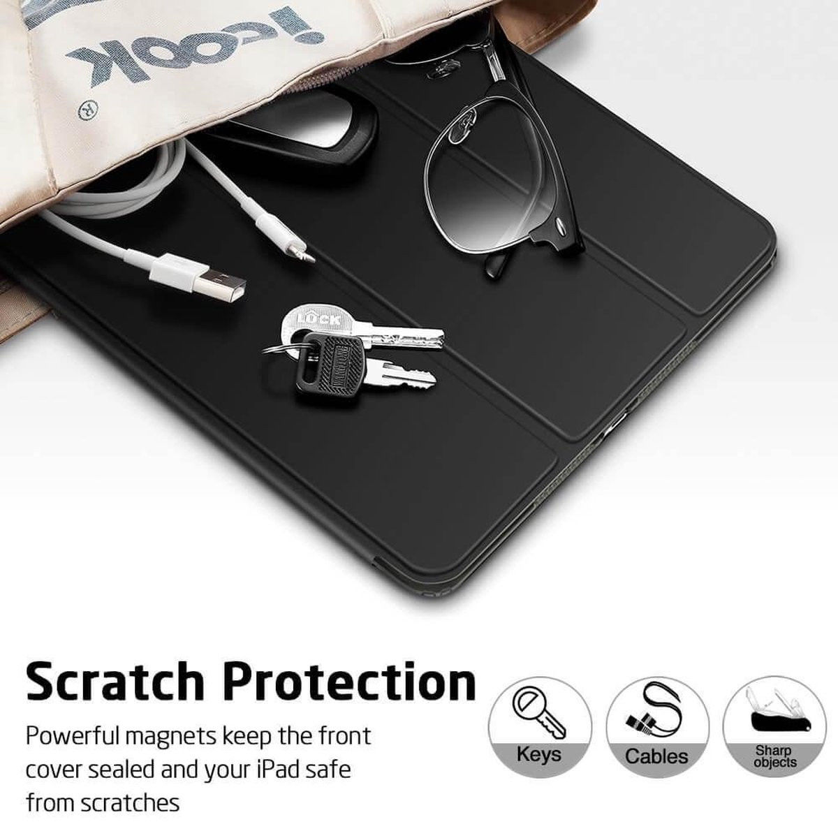 ESR Rebound Book Case Apple iPad 10.2 2019/2020/2021 Hoes Zwart afbeelding 10