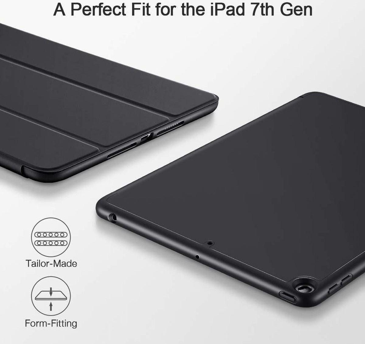 ESR Rebound Pencil Book Case Apple iPad 10.2 2019 / 2020 Hoes Zwart afbeelding 10