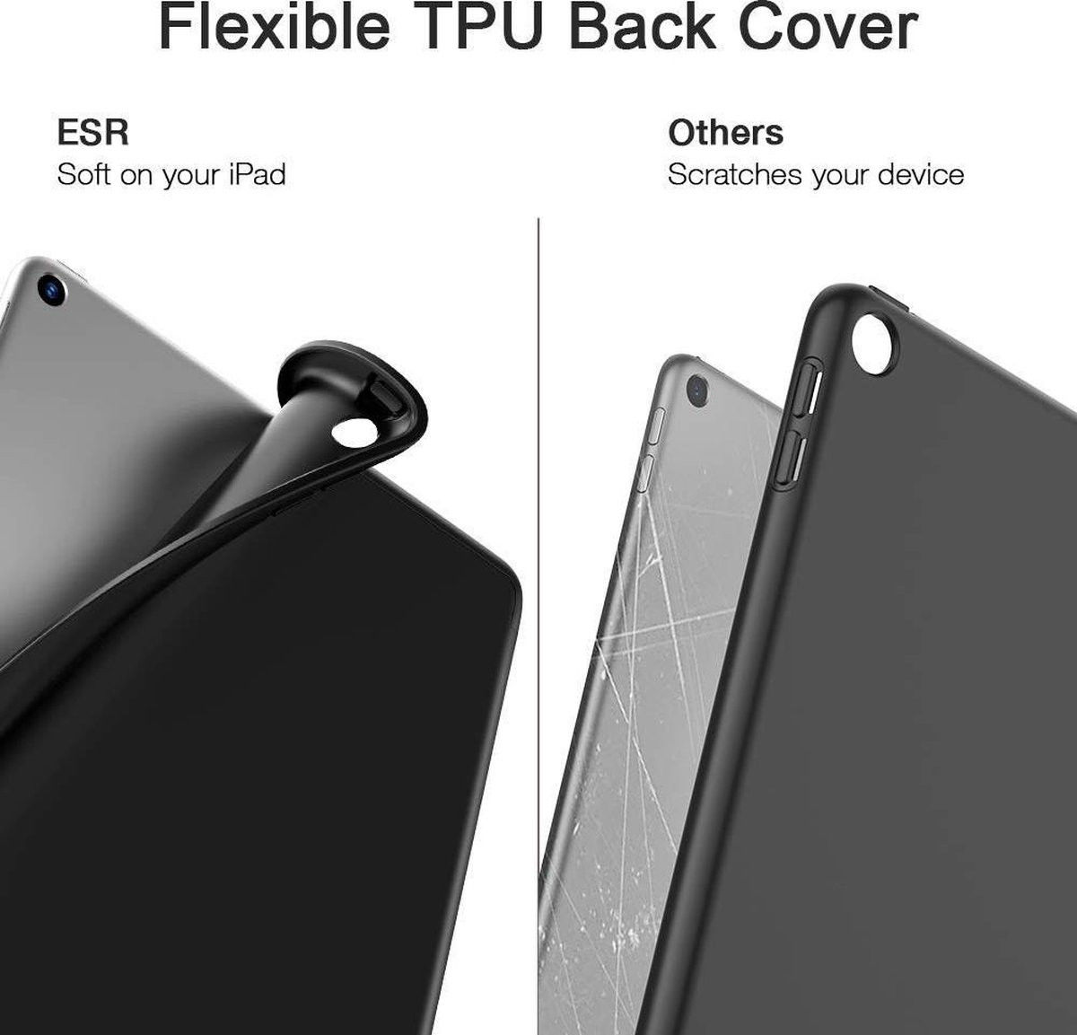 ESR Rebound Pencil Book Case Apple iPad 10.2 2019 / 2020 Hoes Zwart afbeelding 7
