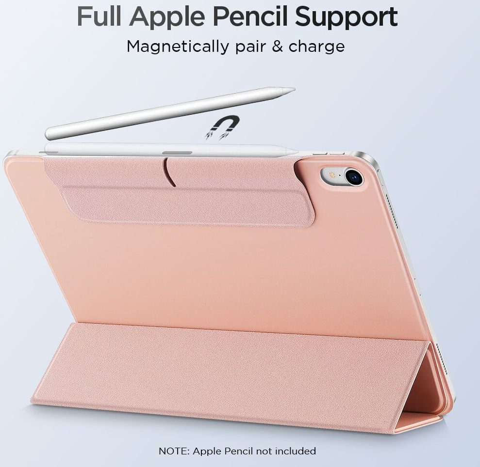 ESR Rebound Magnetic Apple iPad Air 2020 / 2022 Hoes Tri-Fold Grijs afbeelding 10