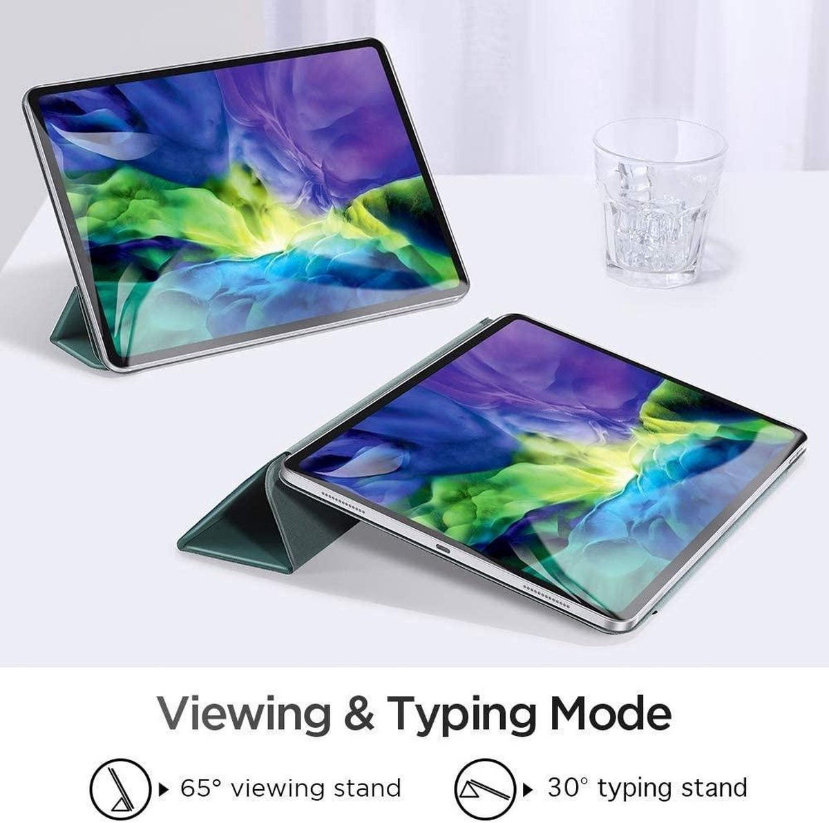 ESR Rebound Magnetic Apple iPad Air 2020 / 2022 Hoes Tri-Fold Groen afbeelding 4