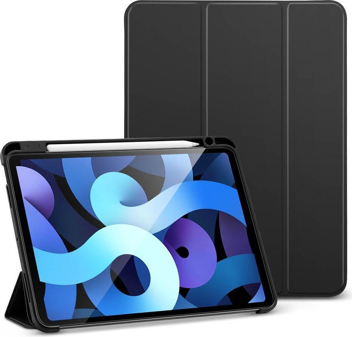 ESR Rebound iPad Air 2020 / 2022 Hoes Tri-Fold Book Case Zwart afbeelding 1