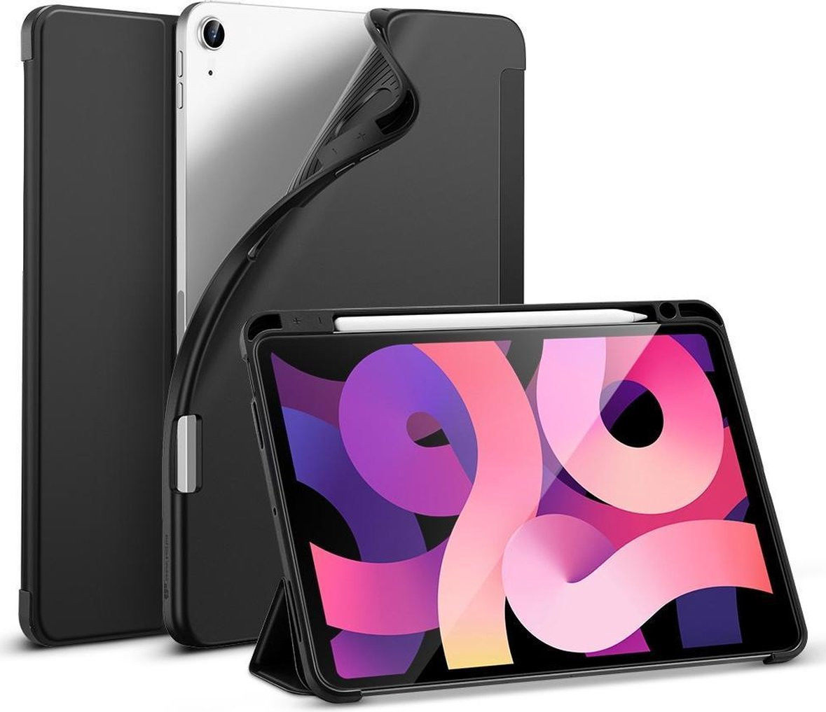 ESR Rebound iPad Air 2020 / 2022 Hoes Tri-Fold Book Case Zwart afbeelding 2