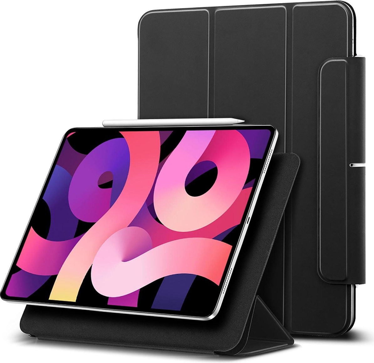 ESR Rebound Magnetic Apple iPad Air 2020 / 2022 Hoes Tri-Fold Zwart afbeelding 4