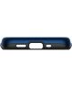 Spigen Slim Armor Kaarthouder Hoesje Apple iPhone 12 Mini Blauw