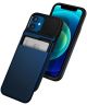 Spigen Slim Armor Kaarthouder Hoesje Apple iPhone 12 Mini Blauw