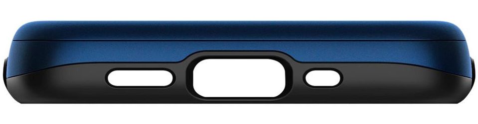 Spigen Slim Armor Kaarthouder Hoesje Apple iPhone 12 Mini Blauw afbeelding 11
