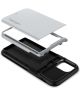 Spigen Slim Armor Kaarthouder Hoesje Apple iPhone 12 Mini Zilver