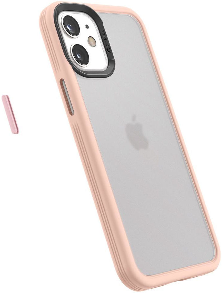 Spigen Cyrill Color Brick Apple iPhone 12 Mini Hoesje Roze afbeelding 6