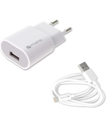 Witte iPhone 12 Mini Lightning Oplader (1M) Opladers