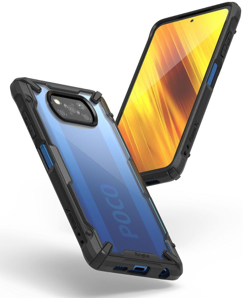 Ringke Fusion X Xiaomi Poco X3 / X3 Pro Hoesje Back Cover Zwart afbeelding 3