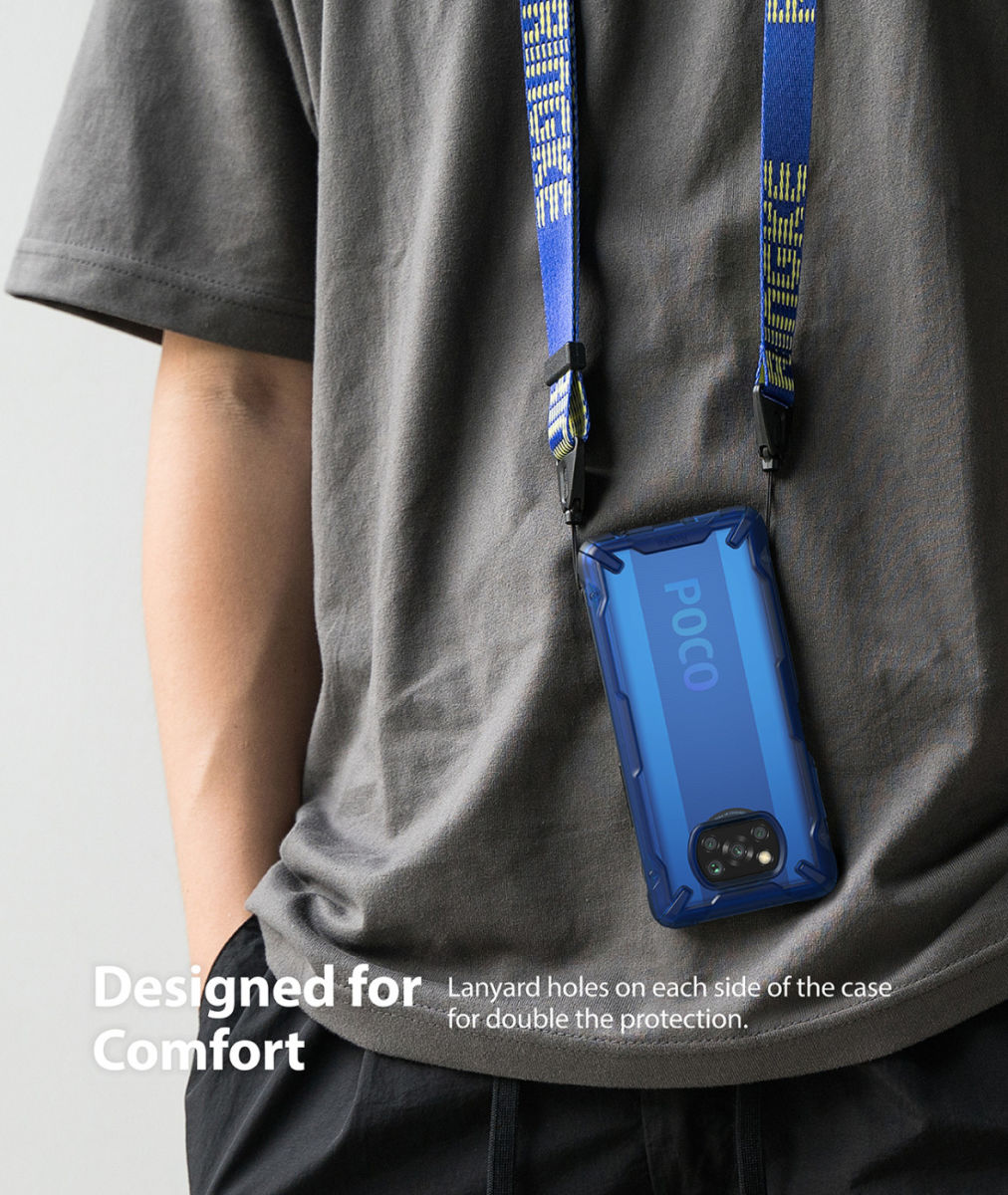 Ringke Fusion X Xiaomi Poco X3 / X3 Pro Hoesje Back Cover Zwart afbeelding 9