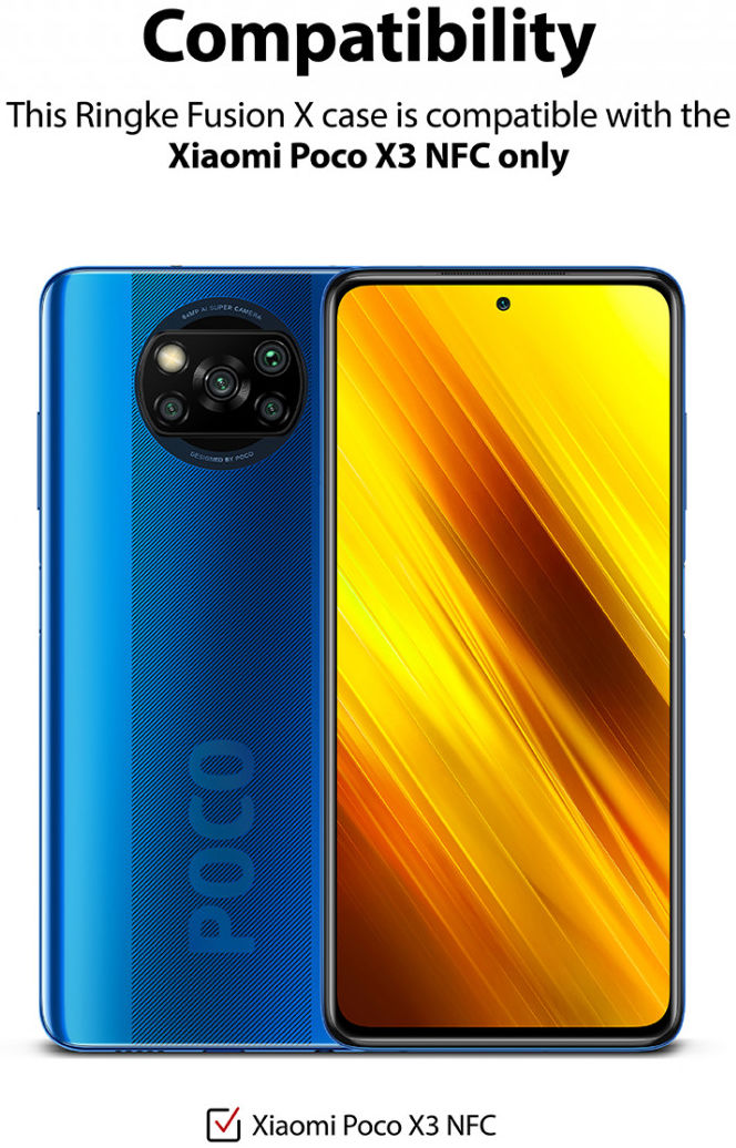 Ringke Fusion X Xiaomi Poco X3 / X3 Pro Hoesje Back Cover Camo Zwart afbeelding 11