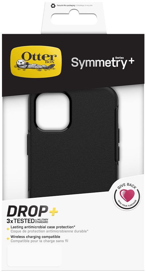 OtterBox Symmetry+ Apple iPhone 12 Mini Hoesje met MagSafe Zwart afbeelding 10