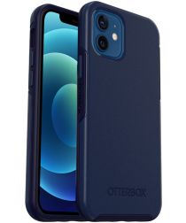 OtterBox Symmetry+ Apple iPhone 12 / 12 Pro Hoesje met MagSafe Navy