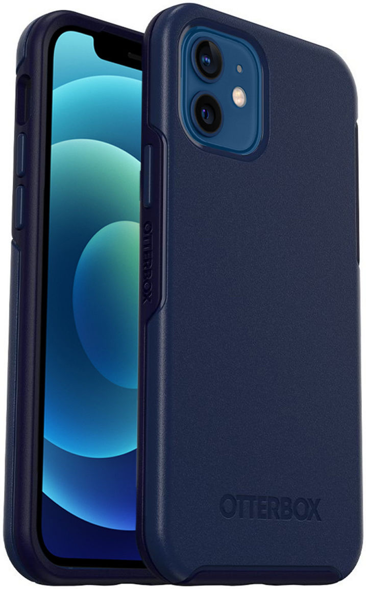OtterBox Symmetry+ Apple iPhone 12 / 12 Pro Hoesje met MagSafe Navy afbeelding 1