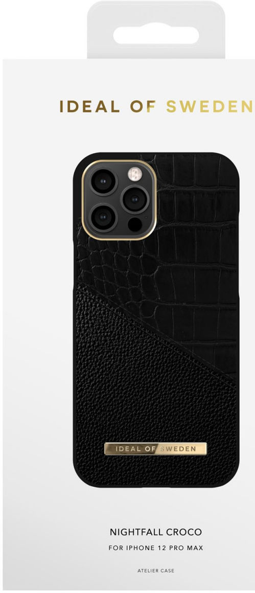 iDeal of Sweden Atelier iPhone 12 Pro Max Hoesje Nightfall Croco afbeelding 5