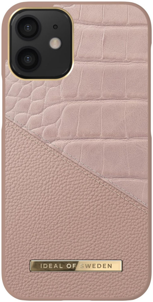 iDeal of Sweden Atelier iPhone 12 Mini Hoesje Rose Smoke Croco afbeelding 1