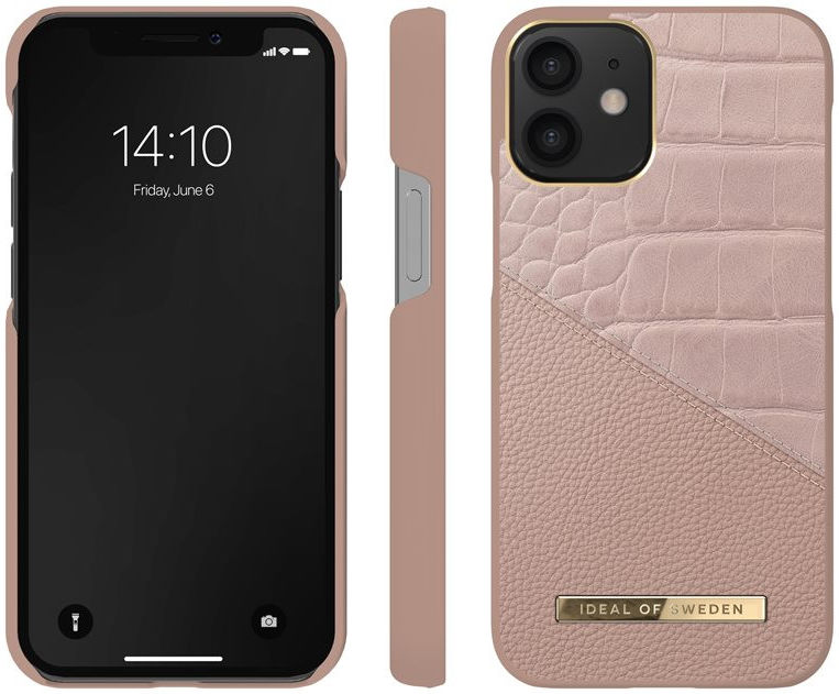 iDeal of Sweden Atelier iPhone 12 Mini Hoesje Rose Smoke Croco afbeelding 4