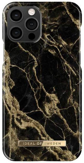 iDeal of Sweden Fashion iPhone 12 / 12 Pro Hoesje Golden Smoke Marble afbeelding 1