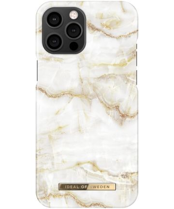 iDeal of Sweden Fashion iPhone 12 Pro Max Hoesje Golden Pearl Marble Hoesjes