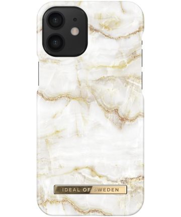 iDeal of Sweden Fashion iPhone 12 Mini Hoesje Golden Pearl Marble Hoesjes