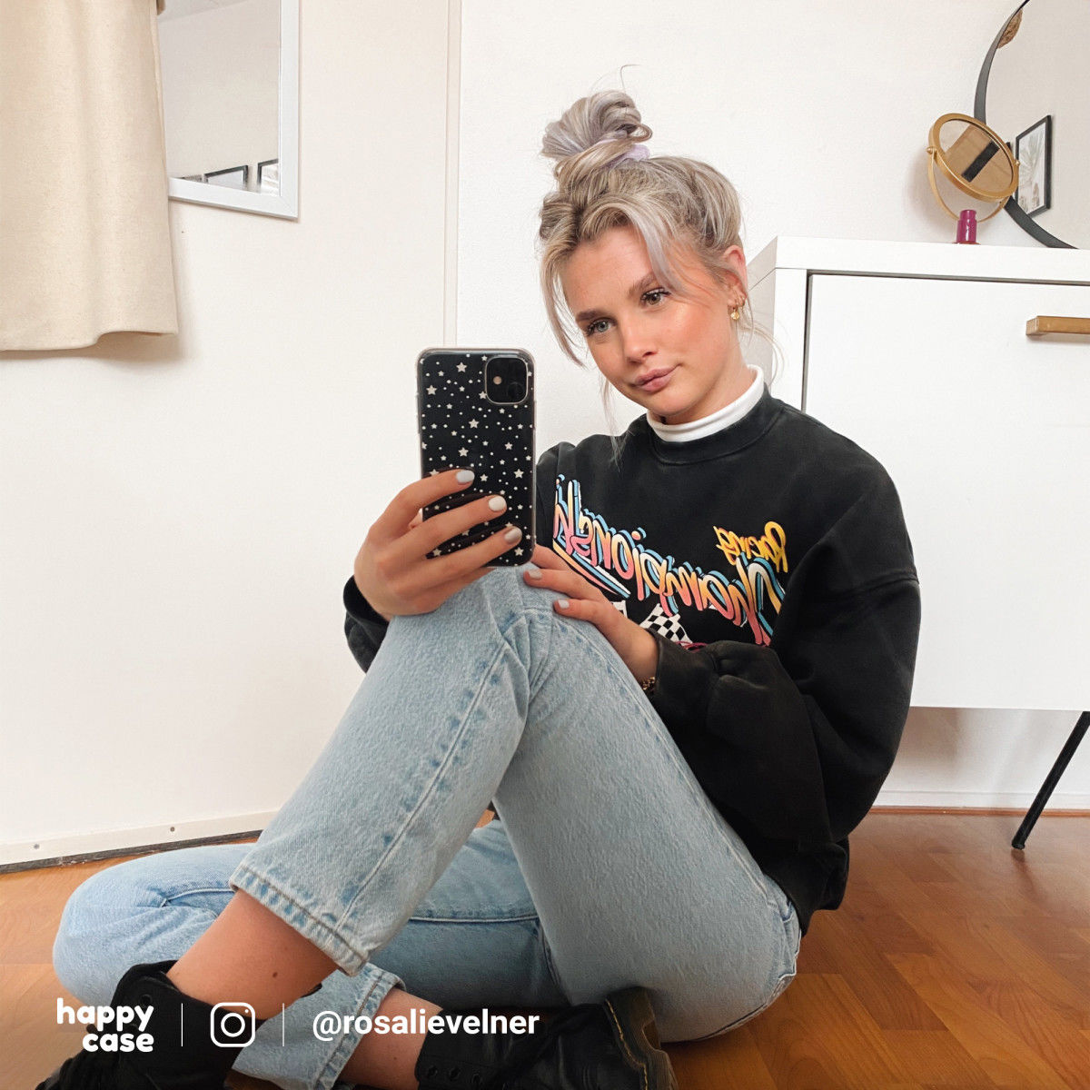 HappyCase Apple iPhone 11 Hoesje Flexibel TPU Sterretjes Print afbeelding 4