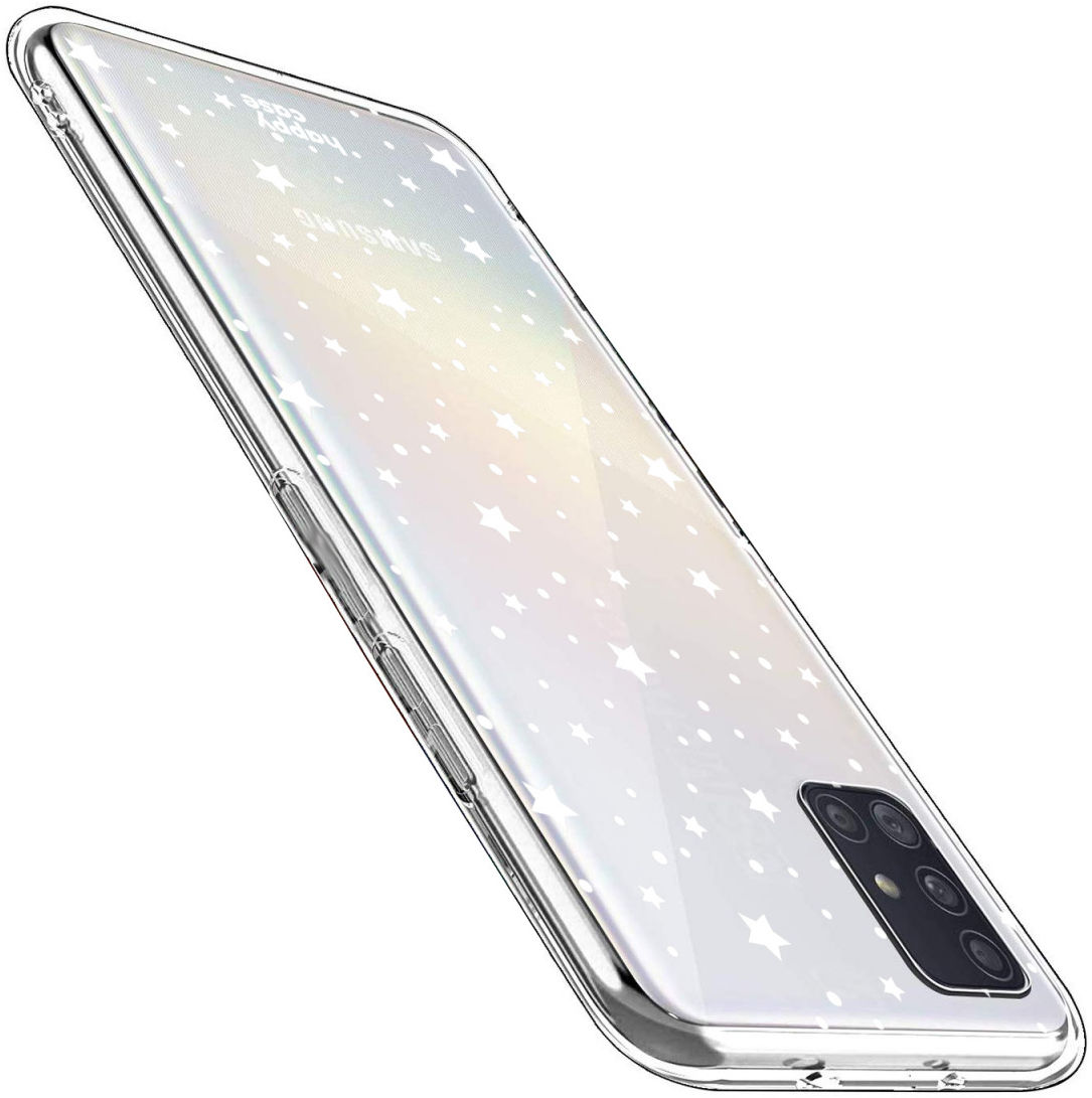 HappyCase Samsung Galaxy A51 Hoesje Flexibel TPU Sterretjes Print afbeelding 5