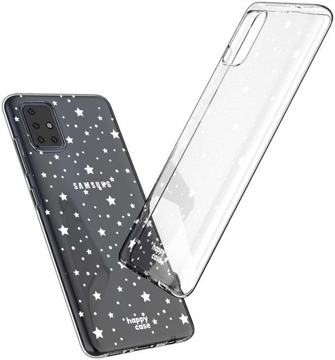 HappyCase Samsung Galaxy A51 Hoesje Flexibel TPU Sterretjes Print afbeelding 4