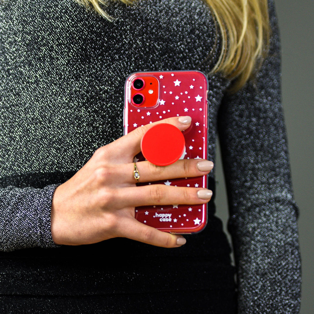 HappyCase Samsung Galaxy A71 Hoesje Flexibel TPU Sterretjes Print afbeelding 9