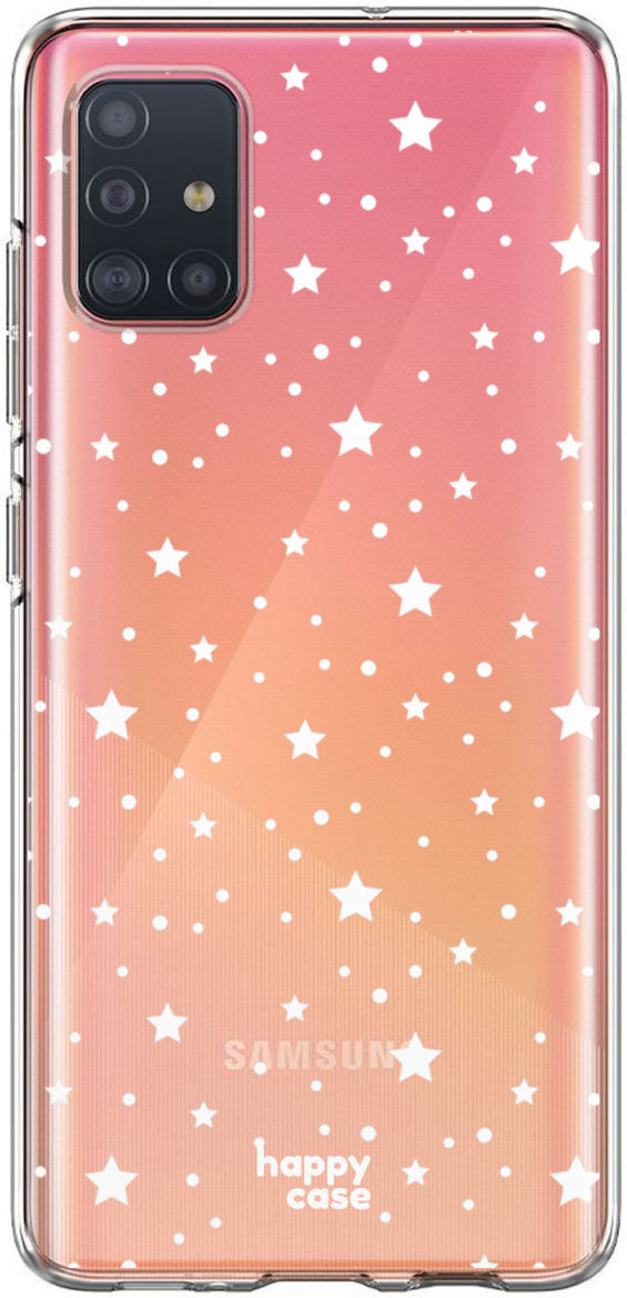 HappyCase Samsung Galaxy A71 Hoesje Flexibel TPU Sterretjes Print afbeelding 12