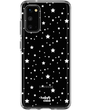 HappyCase Samsung Galaxy S20 Hoesje Flexibel TPU Sterretjes Print Hoesjes