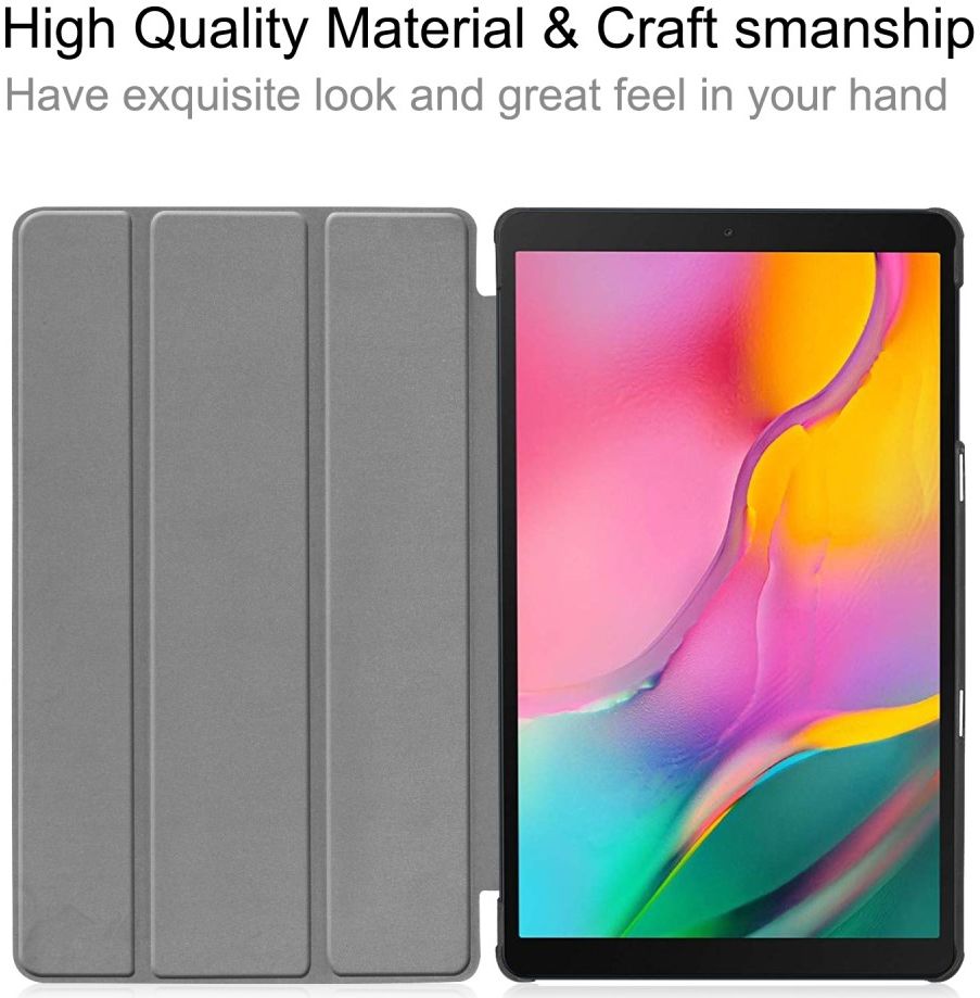 Samsung Galaxy Tab A 10.1 (2019) Tri-Fold Flip Case Rood afbeelding 6