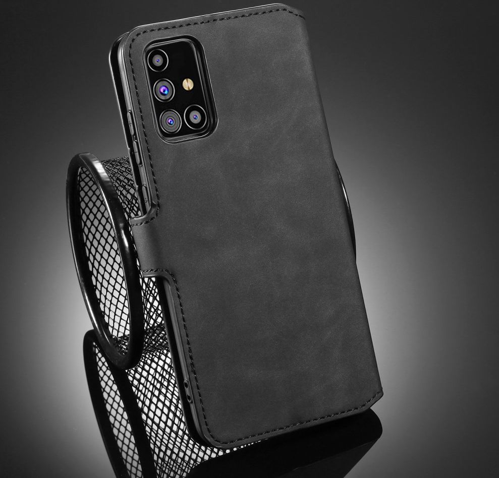DG Ming Samsung Galaxy M31s Retro Portemonnee Hoesje Zwart afbeelding 8