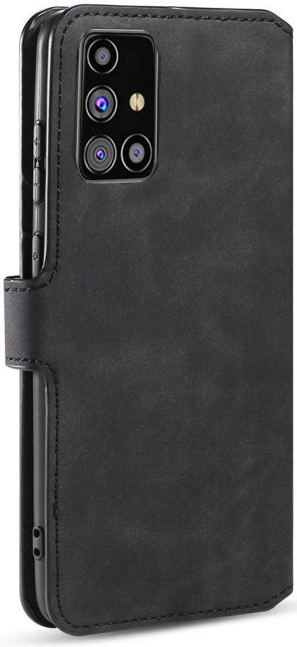 DG Ming Samsung Galaxy M31s Retro Portemonnee Hoesje Zwart afbeelding 4