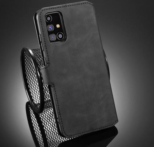 DG Ming Samsung Galaxy M31s Retro Portemonnee Hoesje Zwart afbeelding 8