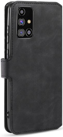 DG Ming Samsung Galaxy M31s Retro Portemonnee Hoesje Zwart afbeelding 4