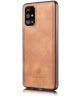 DG Ming Samsung Galaxy M31s Hoesje 2-in-1 Book Case & Back Cover Bruin