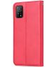 Xiaomi Mi 10T/10T Pro 5G Lederen Wallet Stand Hoesje Rood