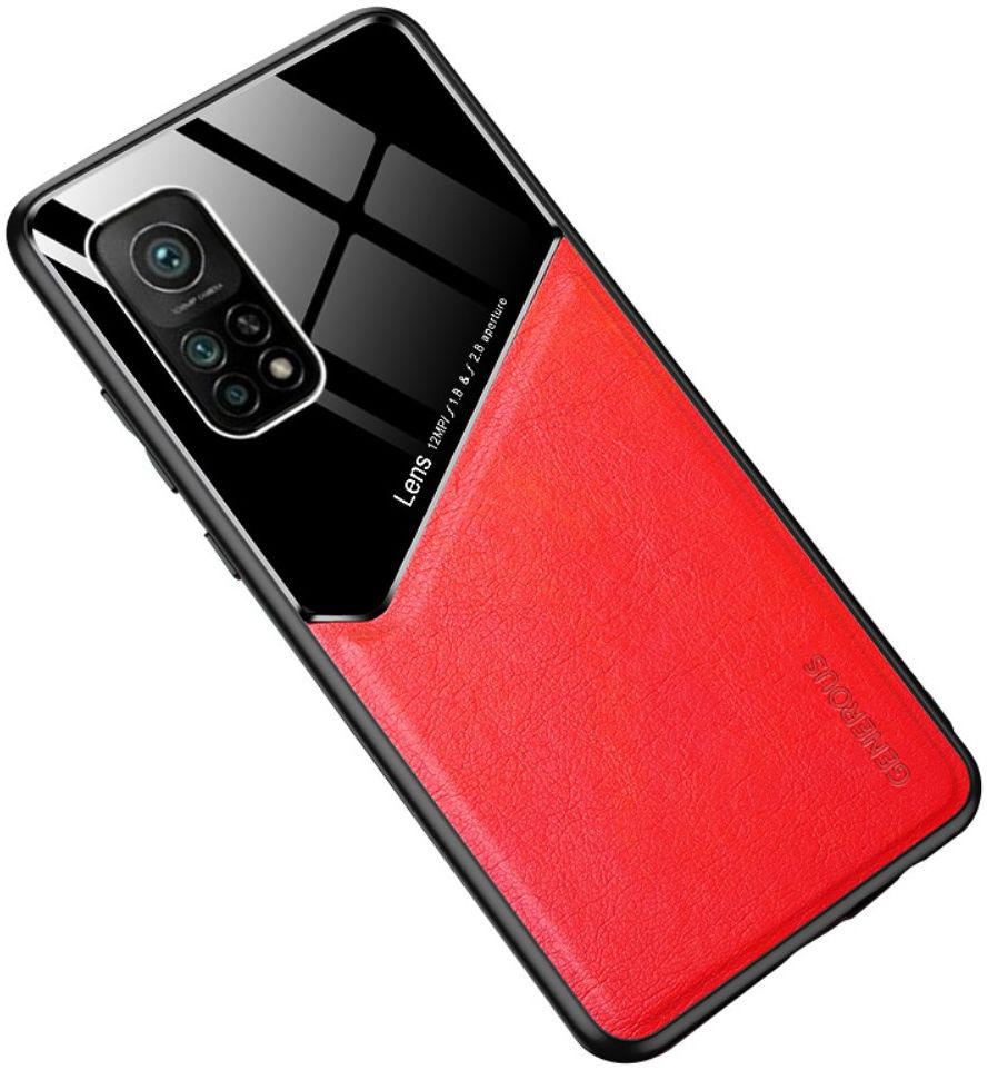 Generous Xiaomi Mi 10T (Pro) Magnetisch Hybride Back Cover Rood afbeelding 1